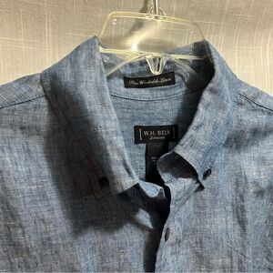 W.H. Belk linen shirt L